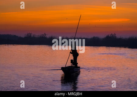 Lotus rouge mer est la plus célèbre attraction de Udonthani, situé dans la province nord-est de la Thaïlande. Banque D'Images