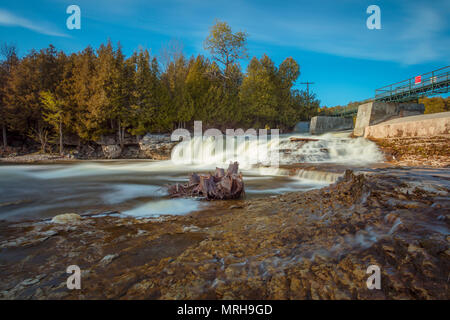 McGowan Falls de Durham de conservation en Ontario. Banque D'Images