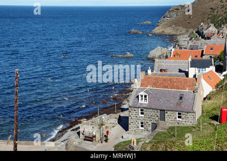 Crovie, Aberdeenshire - Écosse, Royaume-Uni Banque D'Images