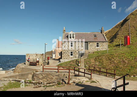 Crovie, Aberdeenshire - Écosse, Royaume-Uni Banque D'Images