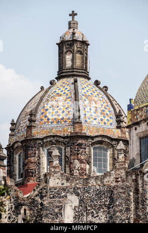 Mexico,hispanique,Mexicain,Alvaro Obregon San Angel,Monasterio Street,Temple Nuestra Senora del Carmen Couvent,Eglise catholique, Banque D'Images