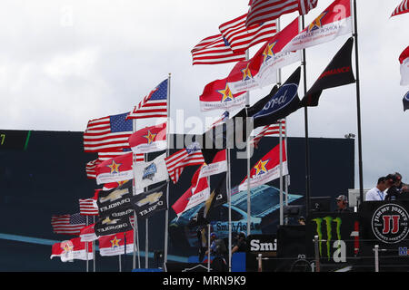 Concord, Caroline du Nord, USA. 26 mai, 2018. Goodyear Racing s'asseoir dans le garage avant de pratique pour le Coca-Cola 600 à Charlotte Motor Speedway à Concord, en Caroline du Nord. Crédit : Chris Owens Asp Inc/ASP/ZUMA/Alamy Fil Live News Banque D'Images