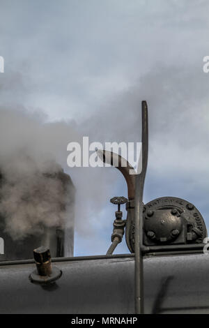 Ballarat, Victoria, Australie 27 mai 2018 - UN Weekend-The Patrimoine Ballarat2 986 Class Locomotive à vapeur a été la présentation et de l'exploitation dans le temps avec un 45 minutes de vapeur par les faubourgs de Ballarat à bord du lambris de bois.Les voitures A2 986 est une locomotive à vapeur jusqu'à 127 ans, ou diesel patrimoine datant des années 1950, le Crédit : brett keating/Alamy Live News Banque D'Images