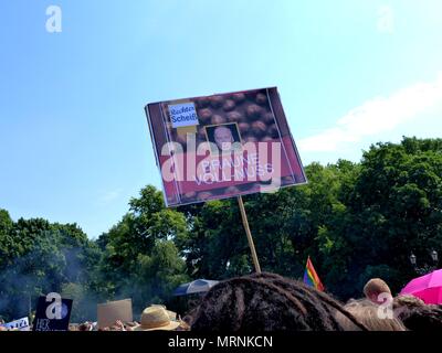 Berlin, Allemagne. 27 mai, 2018. "L'AfD wegbassen' - Démo anti-nazis, Berlin, dimanche, 27.5.2018 | Conditions de crédit dans le monde entier : dpa/Alamy Live News Banque D'Images