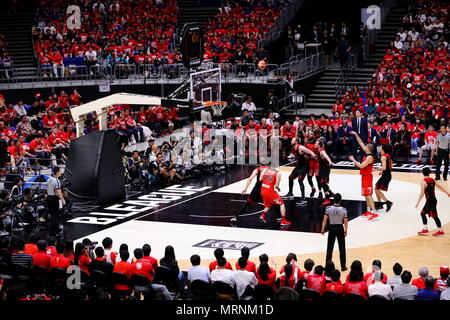 Kanagawa, Japon. 26 mai, 2018. Vue générale : Basket-ball B.LIGUE Championnat 2017-2018 jeu final entre Tokyo Chiba Alvark 85-60 Jets à Yokohama Arena de Kanagawa, Japon . Credit : Naoki Nishimura/AFLO SPORT/Alamy Live News Banque D'Images