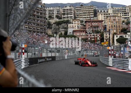 Monte Carlo, Monaco. 27 mai, 2018. Sport Automobile : Championnat du Monde de Formule 1 de la FIA 2018, Grand Prix de Monaco, # 7 Kimi Raikkonen (FIN, la Scuderia Ferrari), 27.05.2018. Utilisation dans le monde entier | Credit : dpa/Alamy Live News Banque D'Images