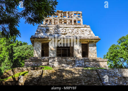 Templo del Sol - Palenque, Chiapas, Mexique Banque D'Images