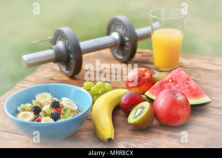 Petit déjeuner sportif Banque D'Images