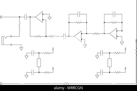 Schéma électrique - technologie fantasy background vector Illustration de Vecteur