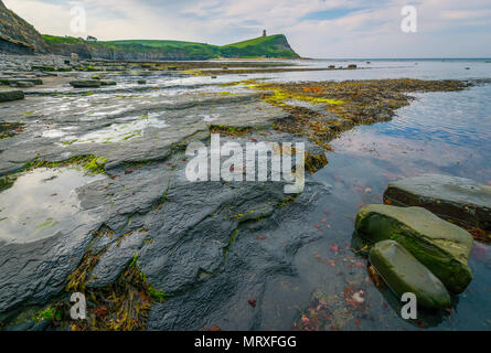 Face à CHAVELLS KIMMERIDGE TOWER DANS LE DORSET Banque D'Images