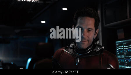 Ant-Man et la Guêpe est un super-héros américain film basé sur les personnages de Marvel Comics Scott Lang / Ant-Man et espère que Van Dyne / Wasp. Cette photo est pour un usage éditorial uniquement et est l'auteur de la société film et/ou le photographe attribué par le film ou la société de production et ne peut être reproduite que par des publications dans le cadre de la promotion du film ci-dessus. Un crédit obligatoire pour l'entreprise de film est nécessaire. Le photographe devrait également être portés lorsqu'il est connu. Banque D'Images