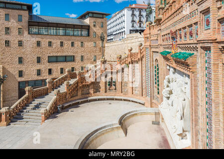 Ovalo escalier, Teruel, Aragon, Espagne, Europe Banque D'Images