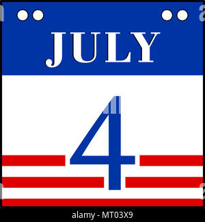 Maison de vacances un quatrième de juillet (4 juillet) Jour de l'indépendance Banque D'Images