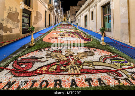 Le Festival des fleurs de Noto en Sicile Banque D'Images