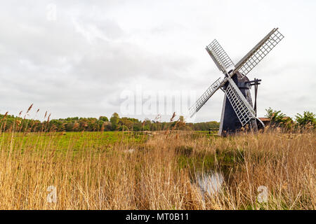 Voir d'herringfleet moulin suffolk uk sur les Norfolk Broads Banque D'Images