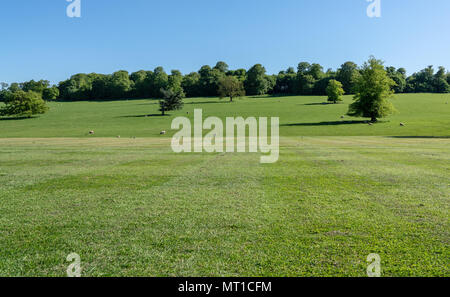 L'ensemble de la scène des terres agricoles dans le Derbyshire en Angleterre Banque D'Images