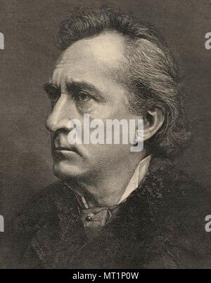 Edwin Booth, Edwin Thomas Booth (1833 - 1893) acteur américain qui parcourt les États-Unis et les grandes capitales de l'Europe, l'exécution de pièces de Shakespeare. Son frère était John Wilkes Booth Banque D'Images