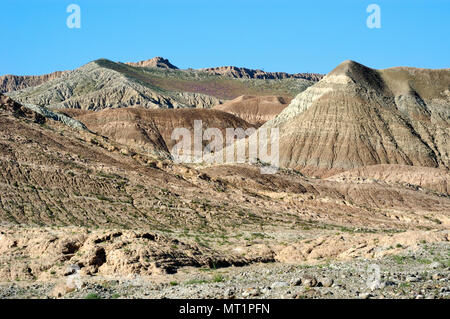 Les roches sédimentaires, Point de polices ci-dessous chez la laver, Borrego Badlands, Anza-Borrego Desert State Park, CA 2263 050312 Banque D'Images