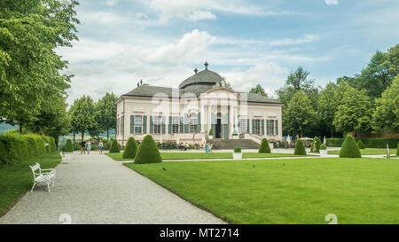 Motifs d'Abbaye de Melk, une abbaye bénédictine dominant la ville de Melk à côté du Danube près de la Wachau, région de Basse-Autriche. Banque D'Images