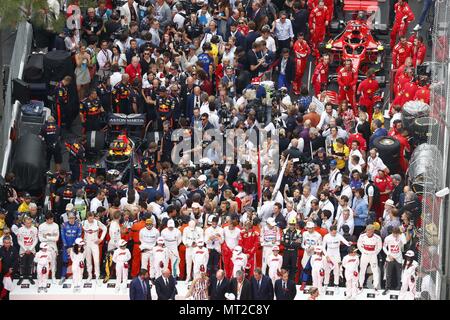 Monte Carlo, Monaco. 27 mai, 2018. Sport Automobile : Championnat du Monde de Formule 1 de la FIA 2018, Grand Prix de Monaco, grille de départ 27.05.2018. Utilisation dans le monde entier | Credit : dpa/Alamy Live News Banque D'Images