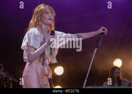 Swansea, Pays de Galles. 27 mai 2018, Florence  + the Machine jour deux des plus gros week-end dans la région de Singleton park, Swansea, le 5 mai 2018, le Pays de Galles.© Jason Richardson / Alamy Live News Banque D'Images