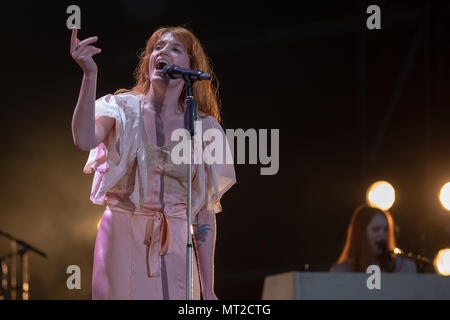 Swansea, Pays de Galles. 27 mai 2018, Florence  + the Machine jour deux des plus gros week-end dans la région de Singleton park, Swansea, le 5 mai 2018, le Pays de Galles.© Jason Richardson / Alamy Live News Banque D'Images