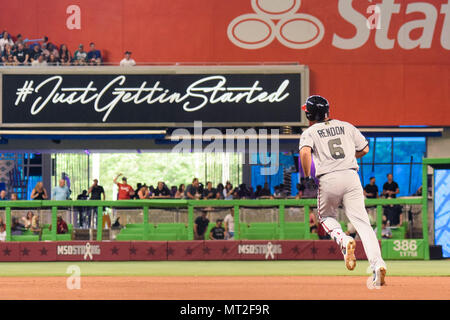 Miami, Floride, USA. 27 mai, 2018. Anthony Rendon en action pendant la match de baseball entre ressortissants Washington et Miami Marlins Marlin au parc. Credit : Fernando Oduber SOPA/Images/ZUMA/Alamy Fil Live News Banque D'Images