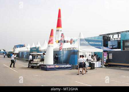 2018/05/26 Chiba, pour la 4ème année. La 3e ronde de la populaire du Championnat du monde Red Bull Air Race 2018 s'est tenue à Chiba au Japon. (Photos par Michael Steinebach/AFLO) Banque D'Images