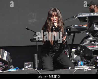 Camila Cabello effectue à la BBC plus grand week-end s'est tenue à Singleton park à Swansea le dimanche 27 mai 2018 Banque D'Images