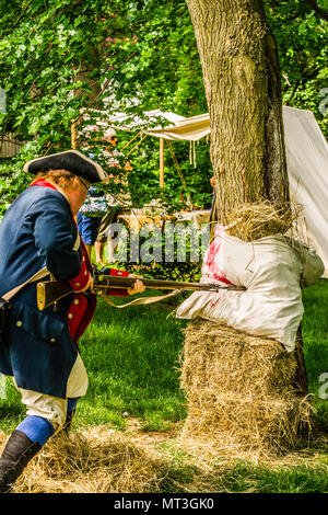 Campement de guerre révolutionnaire Webb Deane Stevens Museum   East Hartford, Connecticut, USA Banque D'Images