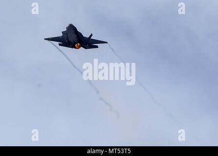 À l'embargo du mardi 29 mai 0001 Un RAF F35 B Variante décolle de la Base aérienne des marines de Beaufort à Beaufort Savannah, États-Unis. Banque D'Images