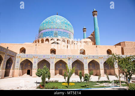 Belle Jame Abbasi mosquée (mosquée de l'IMAM) , Esfahan, Isfahan, Iran Banque D'Images