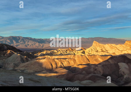 Matin à l'dans Zabriskie Point Death Valley National Park, California, United States. Banque D'Images