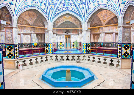 Amir Sultan Ahmad historique de Bath, Kashan, Iran Banque D'Images