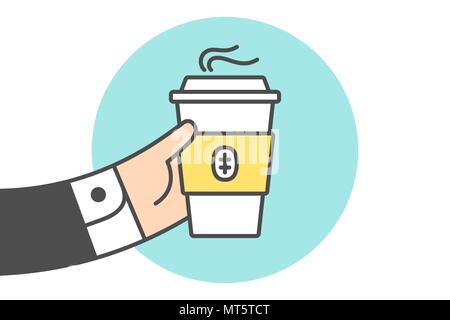 Icône de Coffee cup Illustration de Vecteur