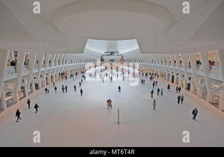 Le Centre de Transports de la WTC, World Trade Center, Manhattan, New York City Banque D'Images