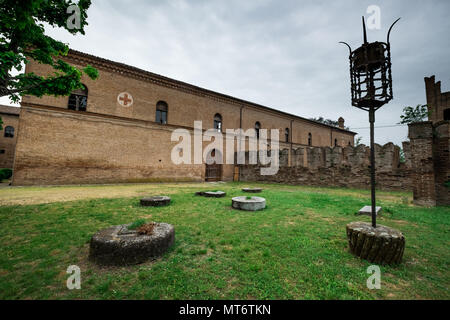 Bentivoglio, ITALIE - 01 mai 2018 : Le château de Bentivoglio a été construit entre 1475 et 1481 par la seigneurie de Giovanni II Bentivoglio à Molinella, Banque D'Images