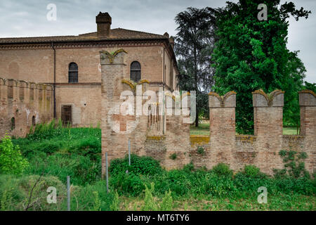 Bentivoglio, ITALIE - 01 mai 2018 : Le château de Bentivoglio a été construit entre 1475 et 1481 par la seigneurie de Giovanni II Bentivoglio à Molinella, Banque D'Images