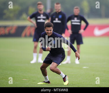 L'Angleterre Alli Dele lors d'une session de formation à St George's Park, Burton. Banque D'Images