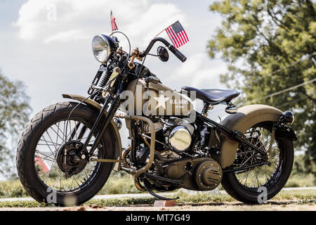 1940 année de la première guerre mondiale 2 Harley Davidson Banque D'Images