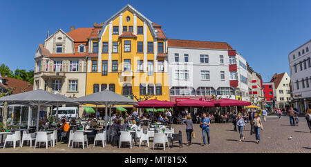 Panorama de la place du vieux marché à Herford, Allemagne Banque D'Images