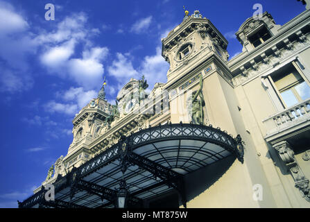 1988 AUVENT ENTRÉE HISTORIQUE ANCIEN CASINO PLACE DU CASINO MONTE CARLO, PRINCIPAUTÉ DE MONACO Banque D'Images