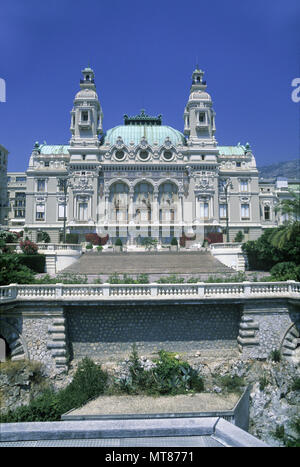 1988 MONTE CARLO CASINO VIEILLE PRINCIPAUTÉ DE MONACO Banque D'Images