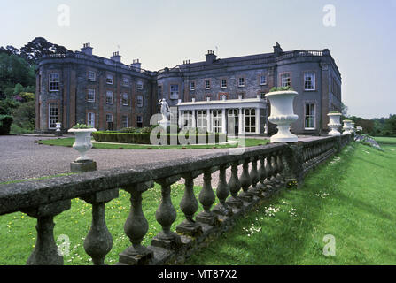 1990 BALUSTRADE HISTORIQUES JARDINS À BANTRY HOUSE dans le comté de Cork en Irlande Banque D'Images