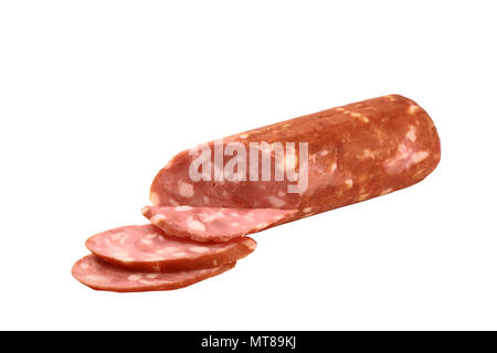 Saucisses isolé sur fond blanc avec clipping path Banque D'Images