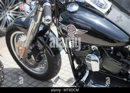 Détail Harley Davidson, moto, Banque D'Images