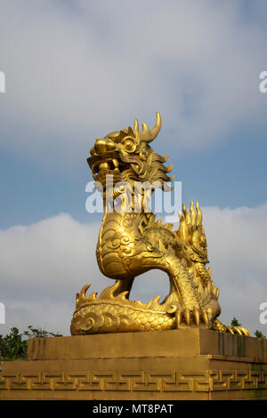 L'intérieur de Golden Dragon l'historique ville impériale de Hue, Vietnam Banque D'Images