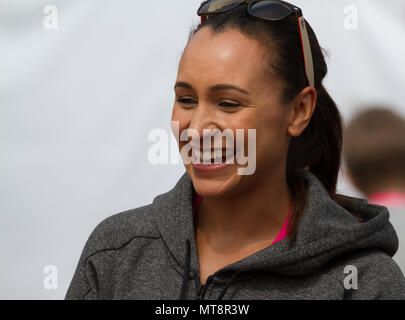 London,UK,28 mai 2018, Jessica Ennis-Hill était présent pour démarrer la vitalité London 10 000 et a remis les médailles. Larby Keith Crédit/Alamy Live News Banque D'Images