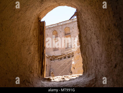 Ruines de maisons anciennes, Ad Dakhiliyah ‍Governorate, Birkat Al Mouz, Oman Banque D'Images