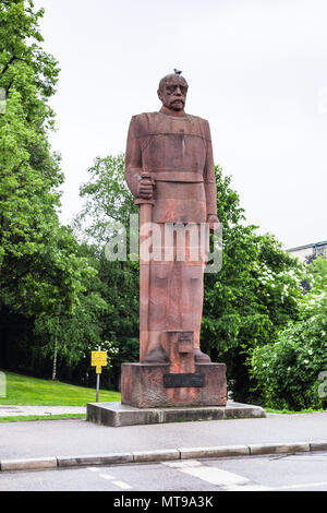 Voyage vers l'Allemagne - statue de l'ancien chancelier allemand Otto Von Bismarck Furst dans Munich City. Monument a été créé en 1931 par la couche externe de Munich Banque D'Images